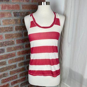 BDG Red & White Striped Tank Top, XS
